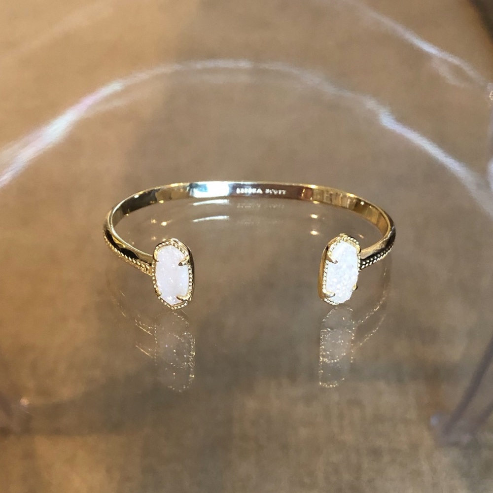 Kendra Scott Elton Cuff Bracelet Iridescent Drusy